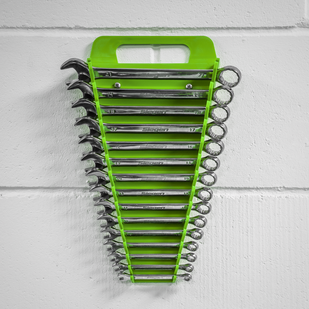 Spanner Rack Capacity 15 Spanners - Hi-Vis Green WR08HV