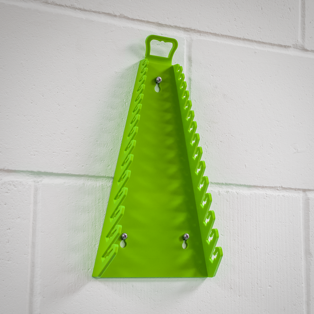 Reverse Spanner Rack Capacity 15 Spanners - Hi-Vis Green WR09HV