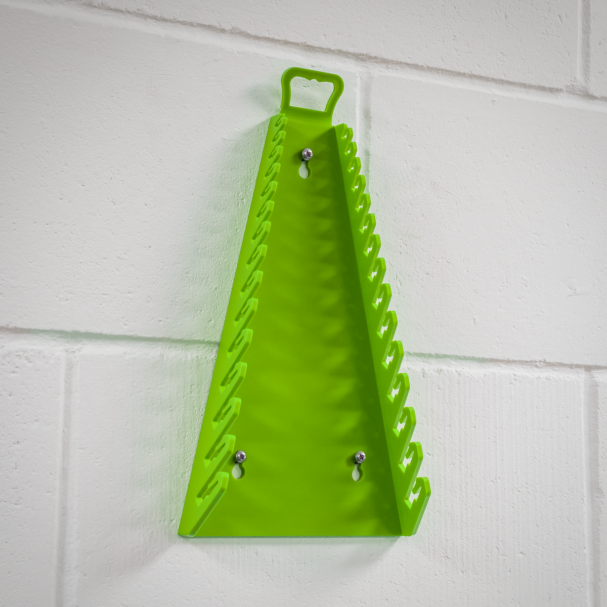 Reverse Spanner Rack Capacity 15 Spanners - Hi-Vis Green WR09HV