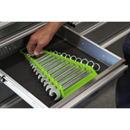 Reverse Spanner Rack Capacity 15 Spanners - Hi-Vis Green WR09HV