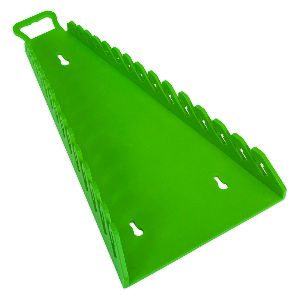 Reverse Spanner Rack Capacity 15 Spanners - Hi-Vis Green WR09HV