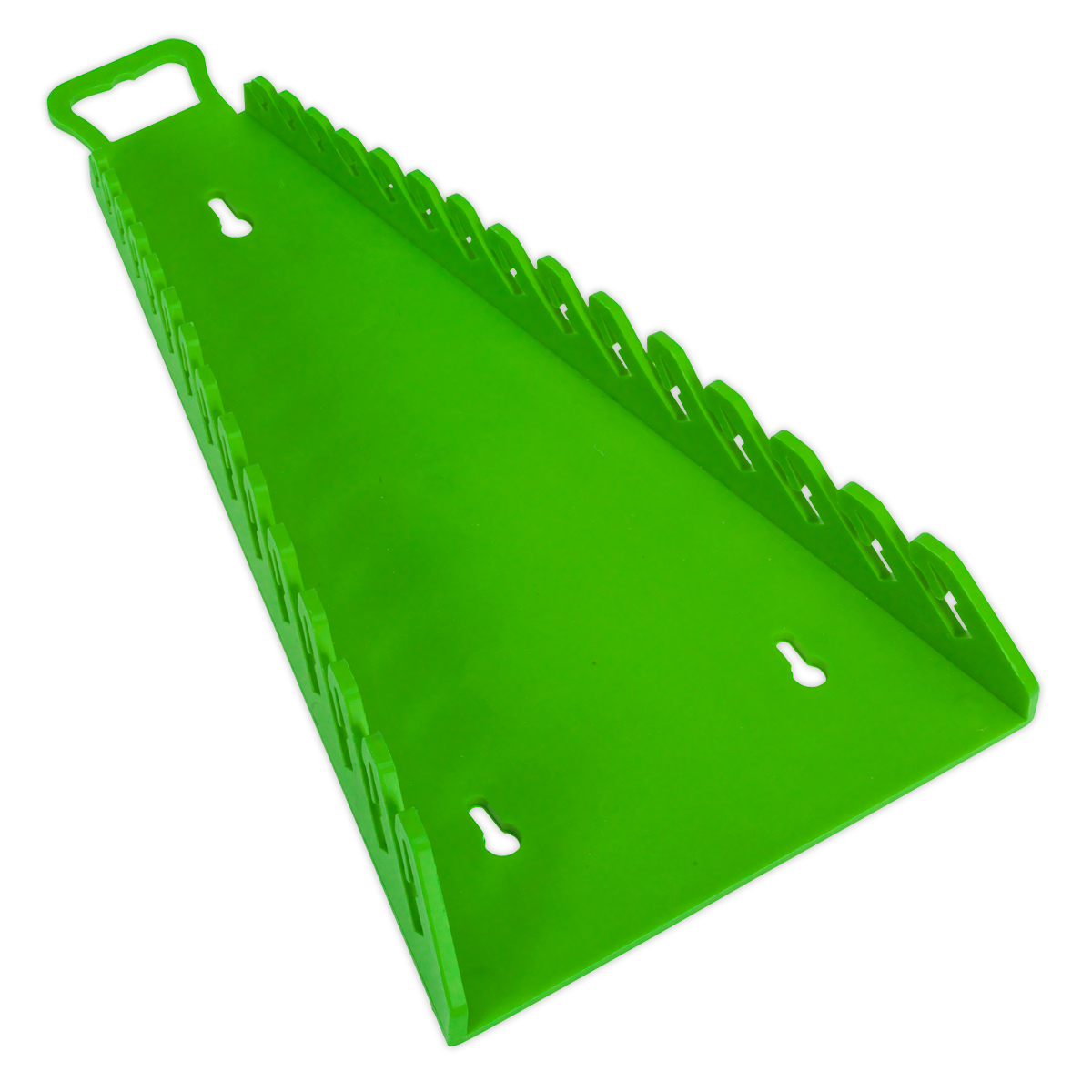 Reverse Spanner Rack Capacity 15 Spanners - Hi-Vis Green WR09HV