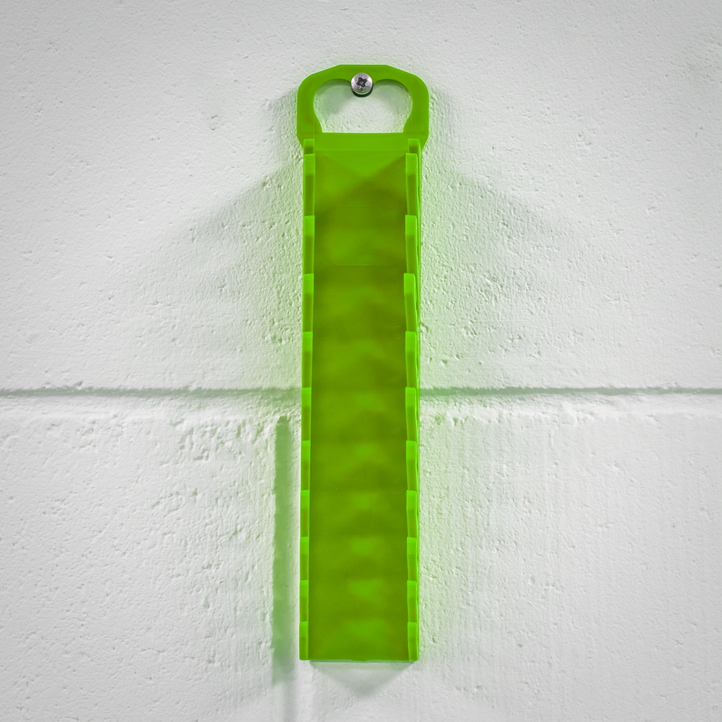 Spanner Rack Capacity 10 Stubby Spanners - Hi-Vis Green WR10HV