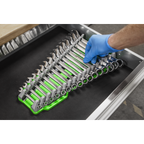 Reversible Spanner Rack 16pc - Hi-Vis Green WR11HV
