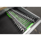 Reversible Spanner Rack 16pc - Hi-Vis Green WR11HV