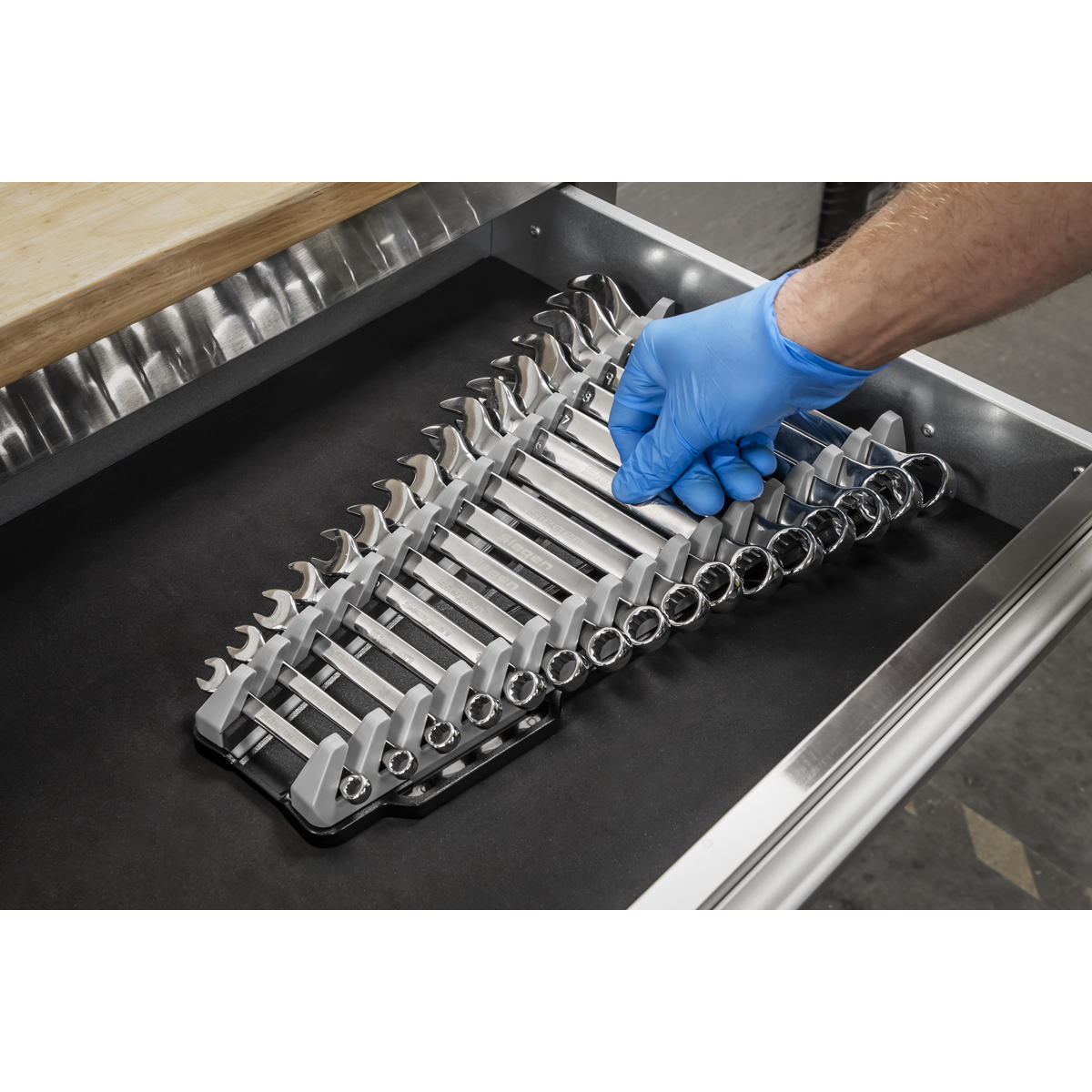 Reversible Spanner Rack 16pc WR11
