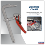 Welding Ratchet Clamp 300 x 120mm WRC300
