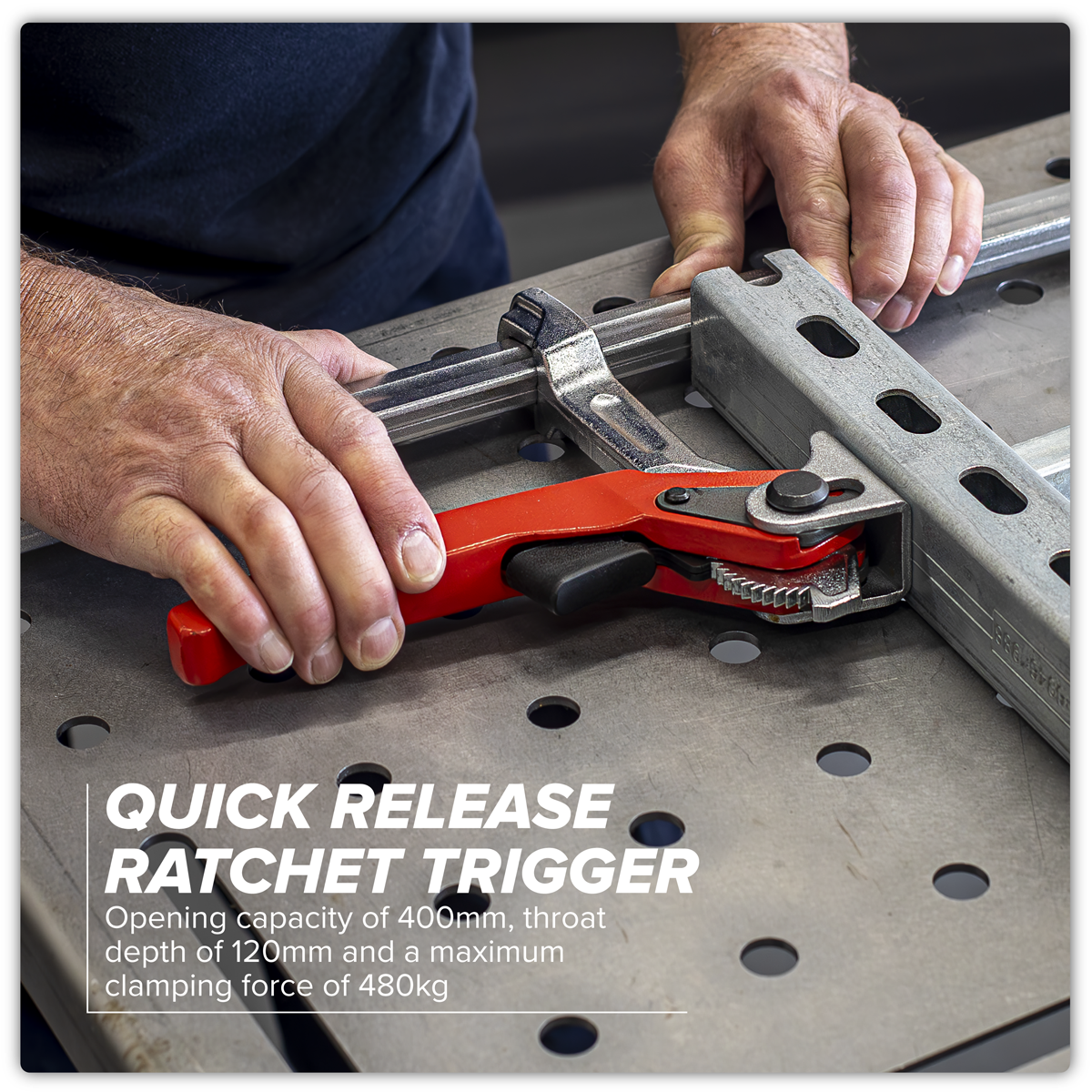 Welding Ratchet Clamp 400 x 120mm WRC400