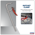 Welding Ratchet Clamp 500 x 120mm WRC500