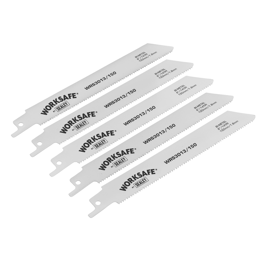 Reciprocating Saw Blade 150mm 14tpi - Pack of 5 WRS3013/150