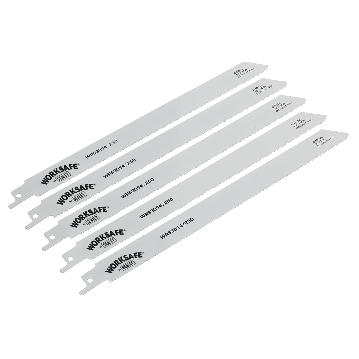 Reciprocating Saw Blade for Metal 250mm 18tpi - Pack of 5 WRS3014/250
