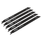 Reciprocating Saw Blade for Wood 225mm 3tpi - Pack of 5 WRS3019/225