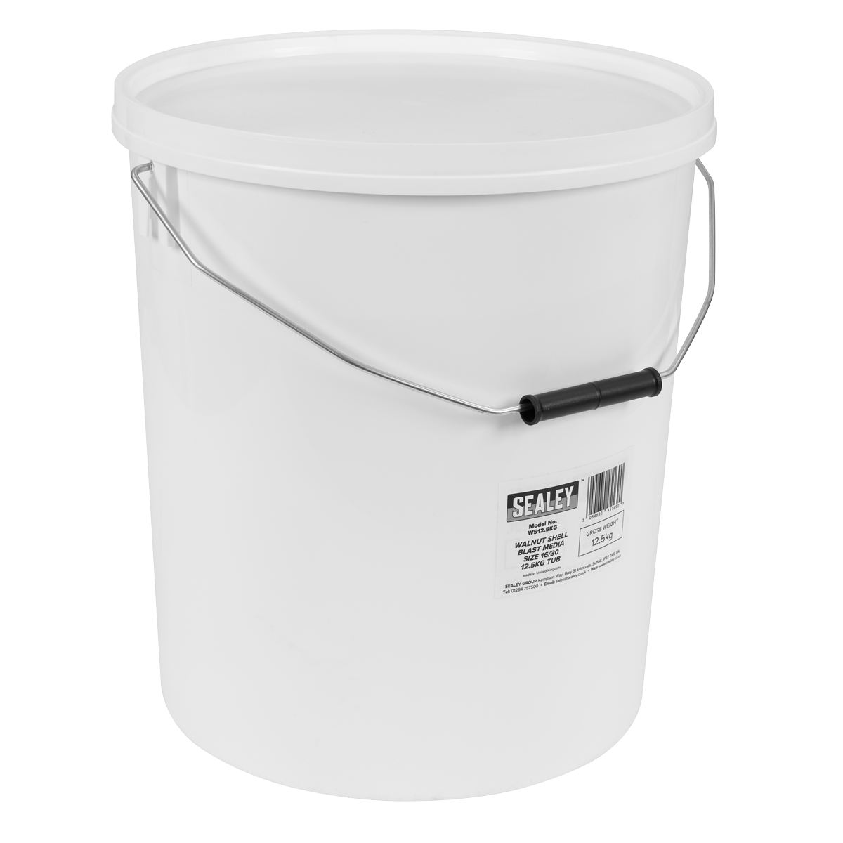 Walnut Shell Blast Media - Size 16/30 - 12.5kg Tub WS12.5KG