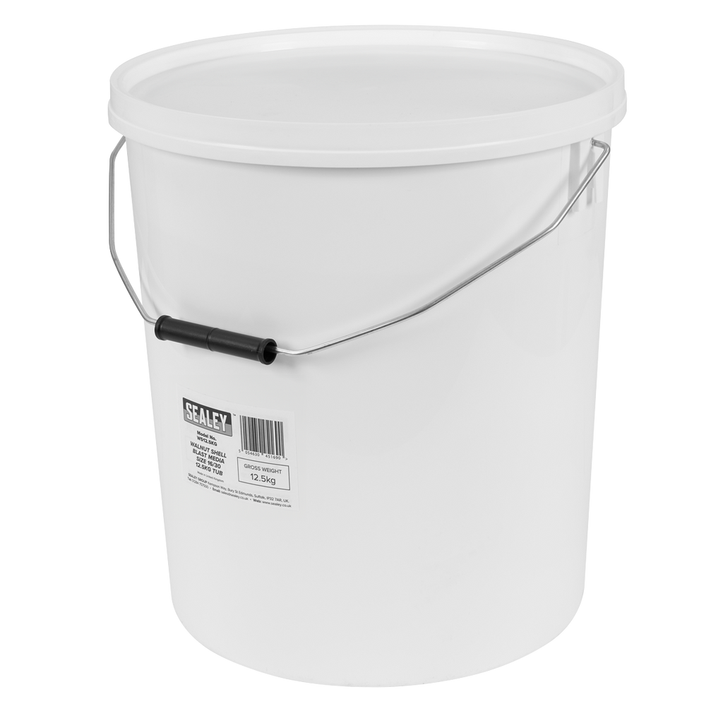 Walnut Shell Blast Media - Size 16/30 - 12.5kg Tub WS12.5KG
