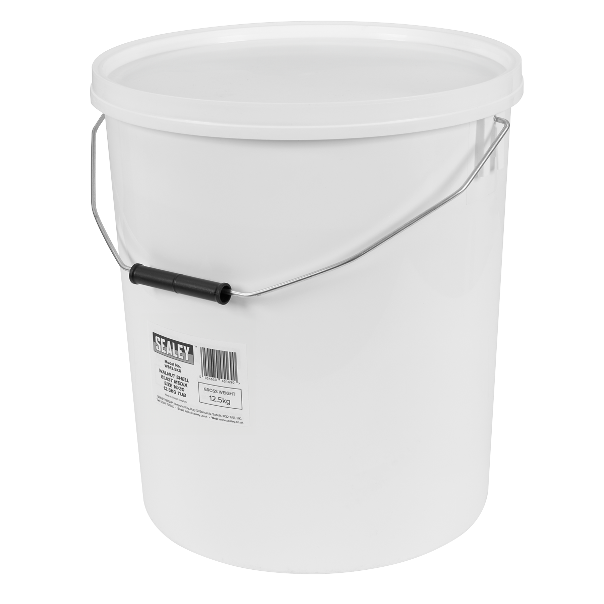 Walnut Shell Blast Media - Size 16/30 - 12.5kg Tub WS12.5KG