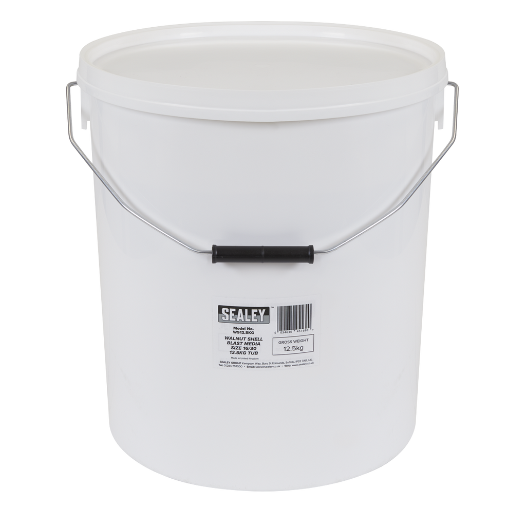 Walnut Shell Blast Media - Size 16/30 - 12.5kg Tub WS12.5KG