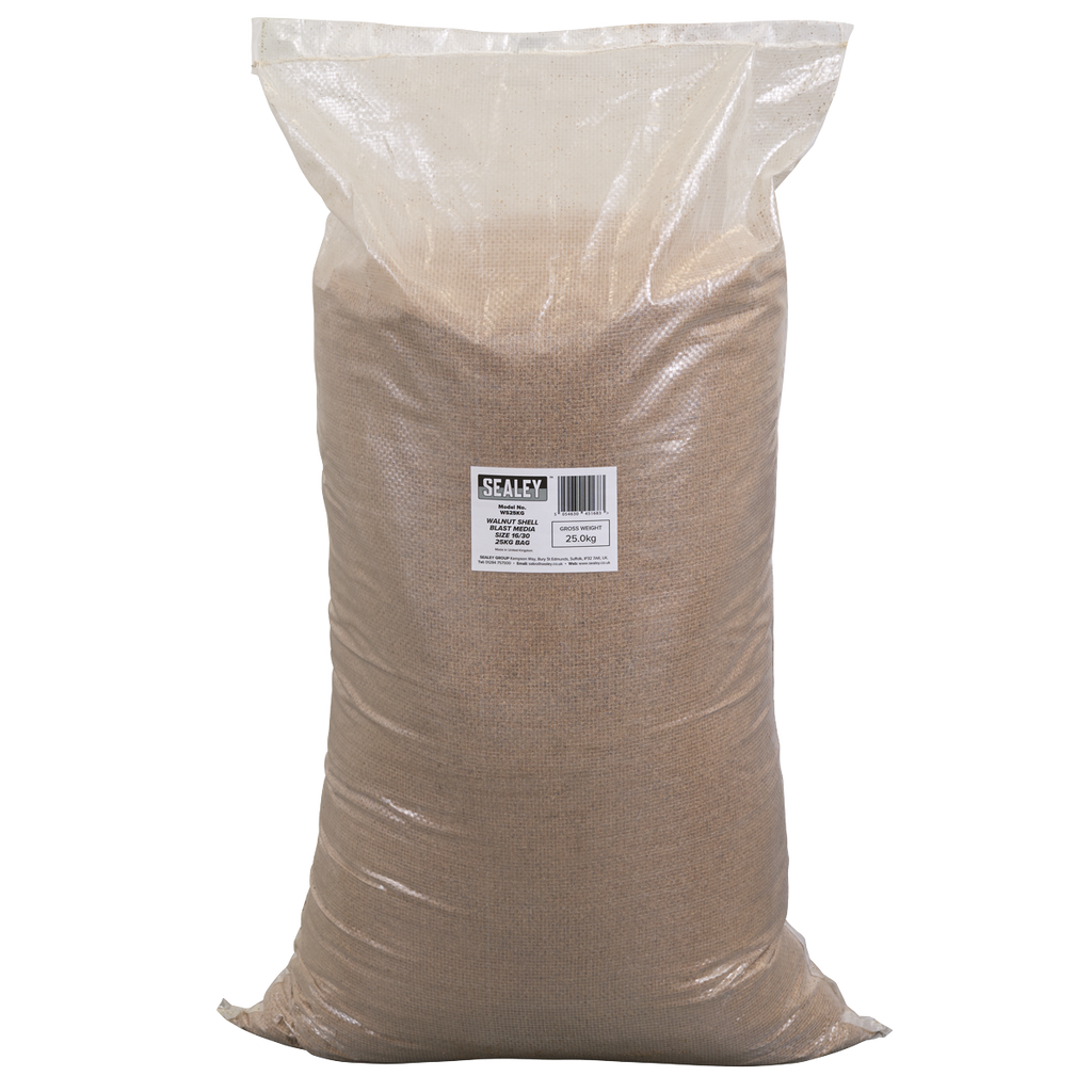 Walnut Shell Blast Media - Size 16/30 - 25kg Bag WS25KG