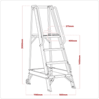 Warehouse Steps 6-Tread WS6