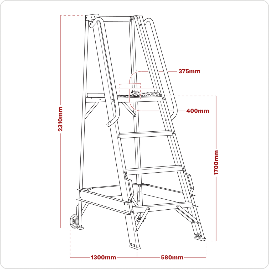 Warehouse Steps 7-Tread WS7