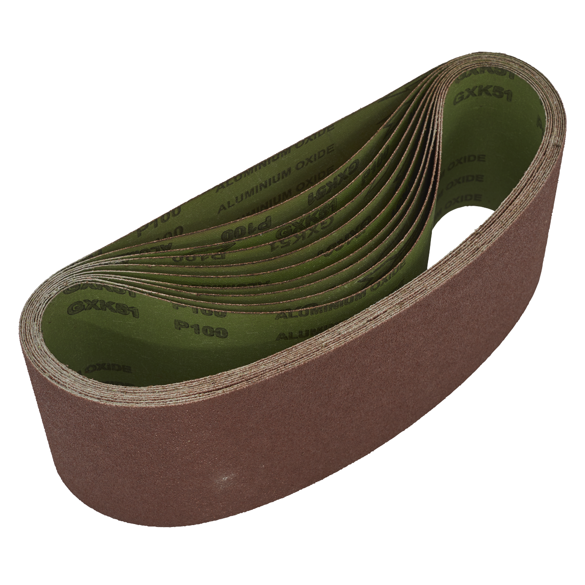 100 x 610mm Sanding Belt 100Grit - Pack of 10 WSB61100