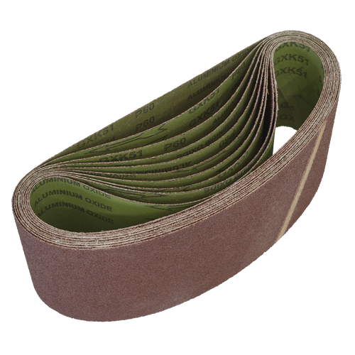 100 x 610mm Sanding Belt 60Grit - Pack of 10 WSB6160