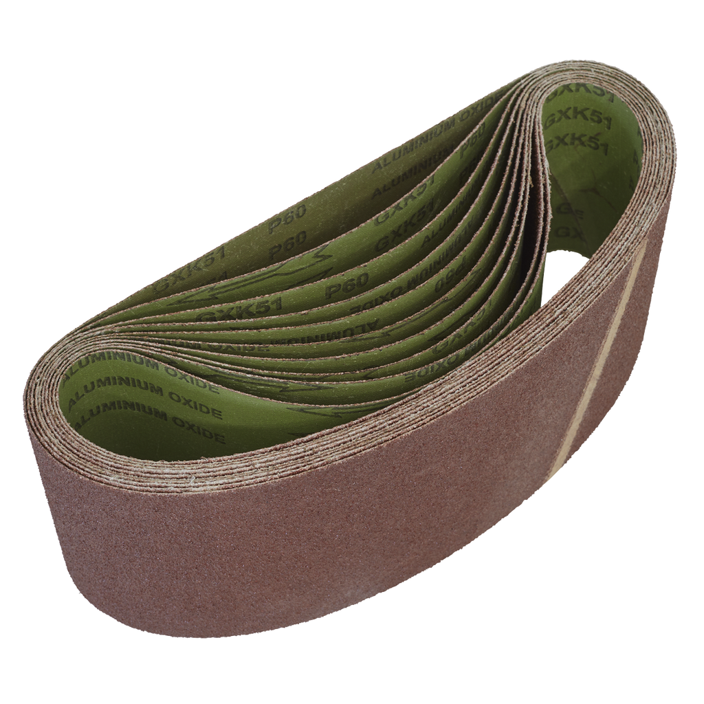 100 x 610mm Sanding Belt 60Grit - Pack of 10 WSB6160