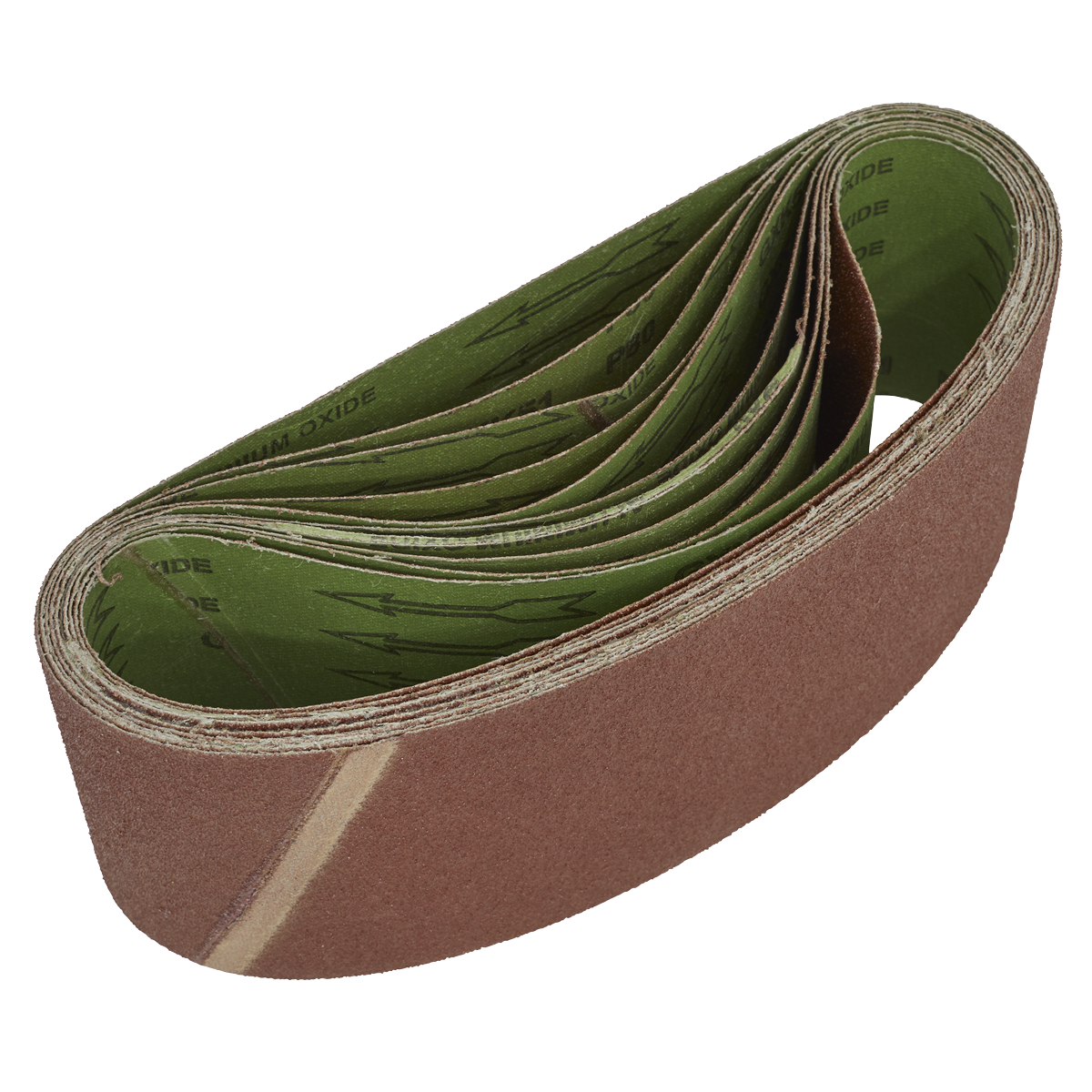 100 x 610mm Sanding Belt 80Grit - Pack of 10 WSB6180