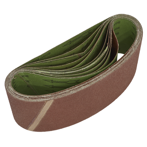 100 x 610mm Sanding Belt 80Grit - Pack of 10 WSB6180