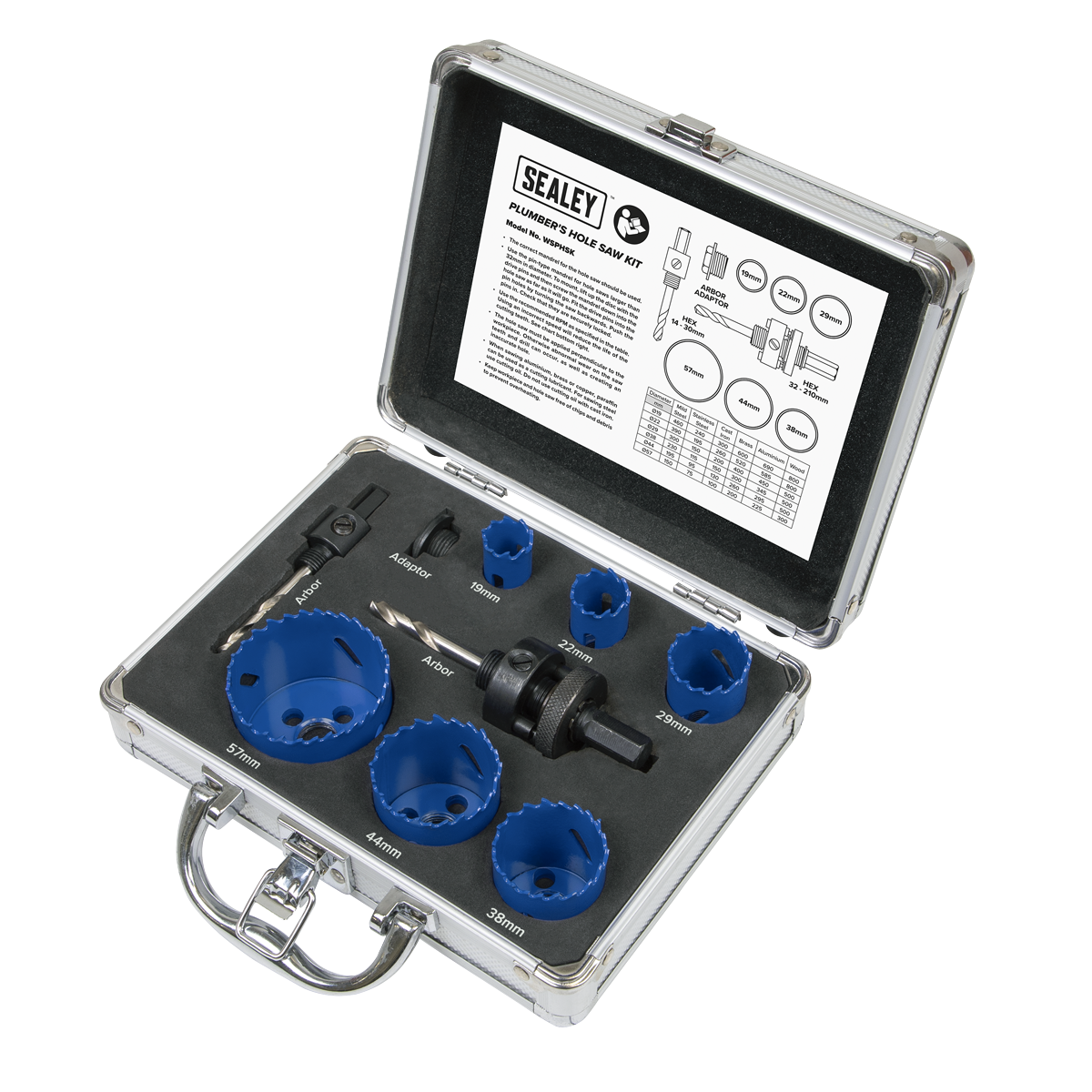 Plumber's Hole Saw Kit 9pc WSPHSK