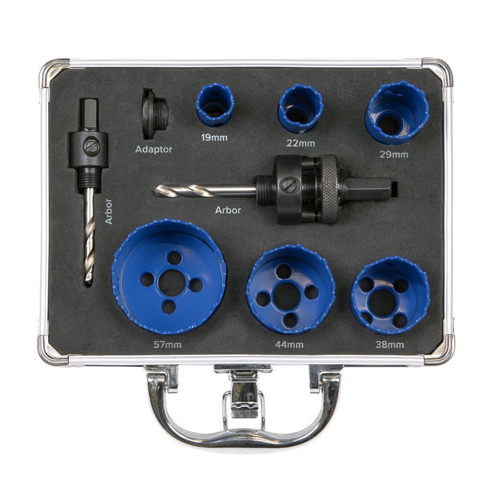 Plumber's Hole Saw Kit 9pc WSPHSK