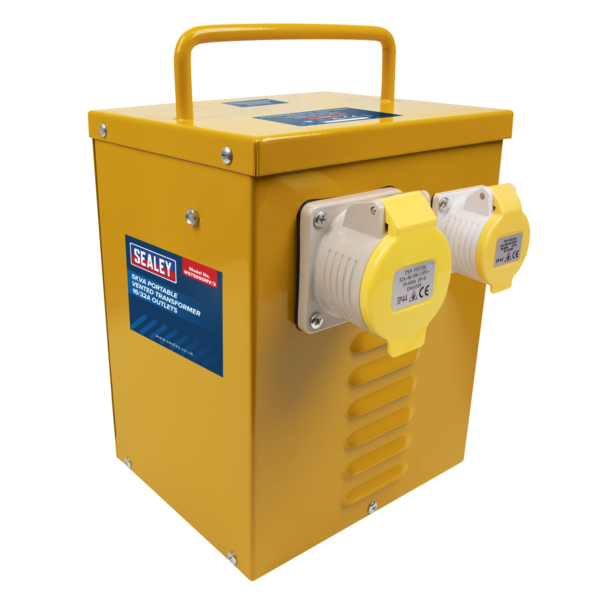 Portable Vented Transformer 5kVA 16/32A Outlets WST5000MV/2