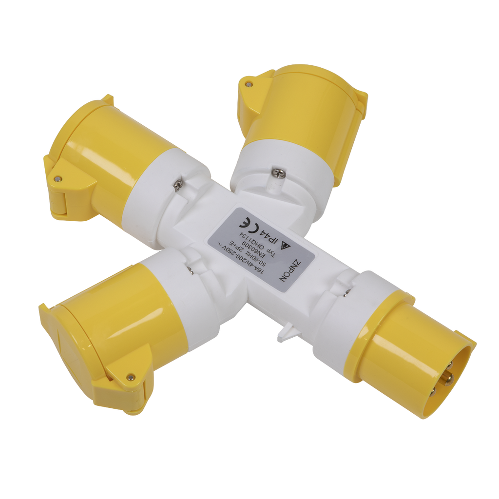 2P+E 3-Way Adaptor 110V WSTWA