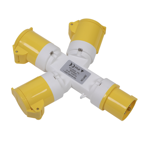 2P+E 3-Way Adaptor 110V WSTWA