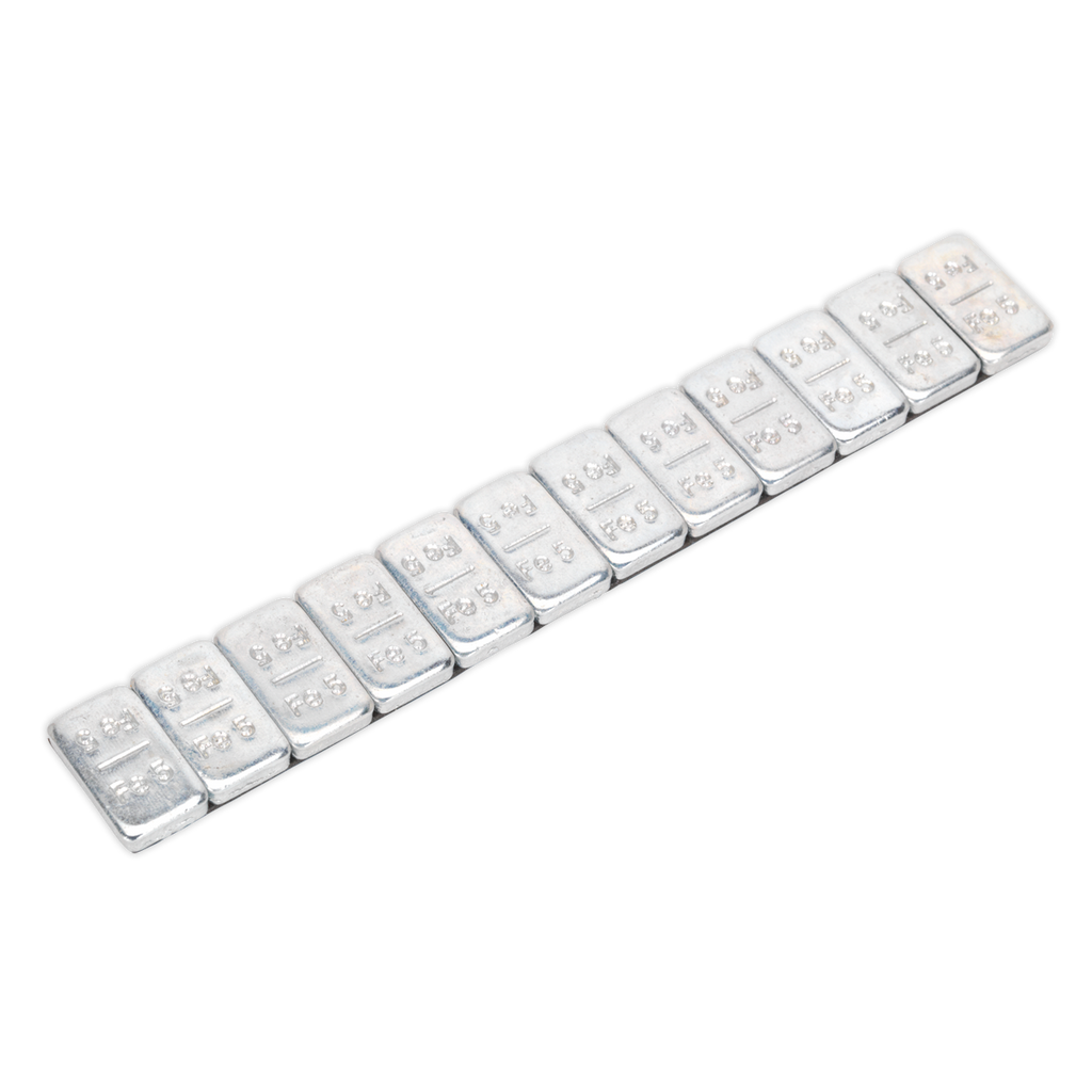Steel Adhesive Wheel Weight 5g Strip of 12 - Pack of 100 WWSA5