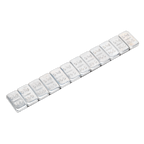 Steel Adhesive Wheel Weight 5g Strip of 12 - Pack of 100 WWSA5