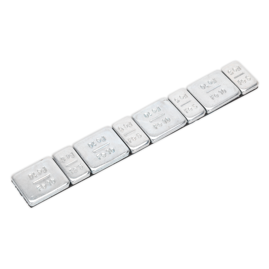 Steel Adhesive Wheel Weight 5/10g Strip of 8 - Pack of 100 WWSA510