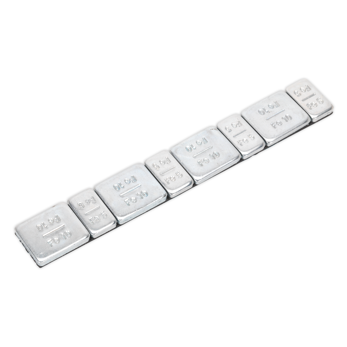Steel Adhesive Wheel Weight 5/10g Strip of 8 - Pack of 100 WWSA510