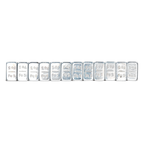 Steel Adhesive Wheel Weight 5g Strip of 12 - Pack of 100 WWSA5