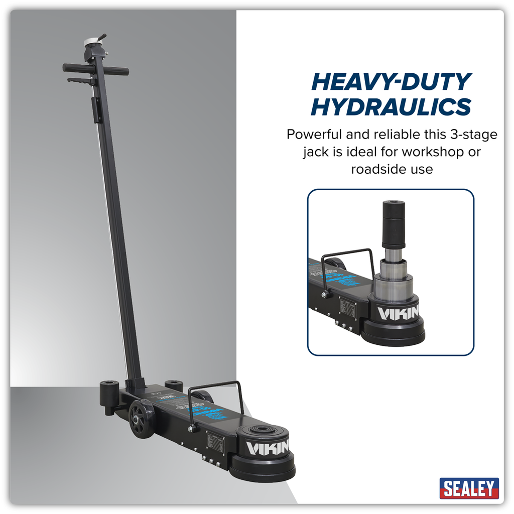 Long Reach/Low Profile Air Operated Telescopic Jack 10-40 Tonne YAJ10-40LELR