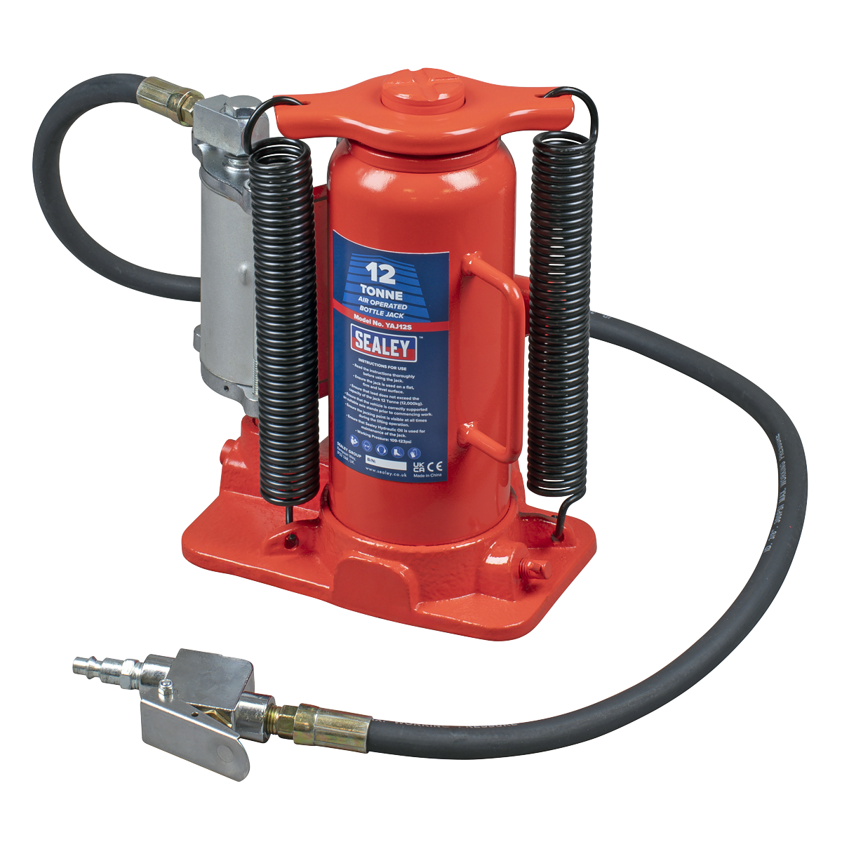 Air Operated Hydraulic Bottle Jack 12 Tonne YAJ12S