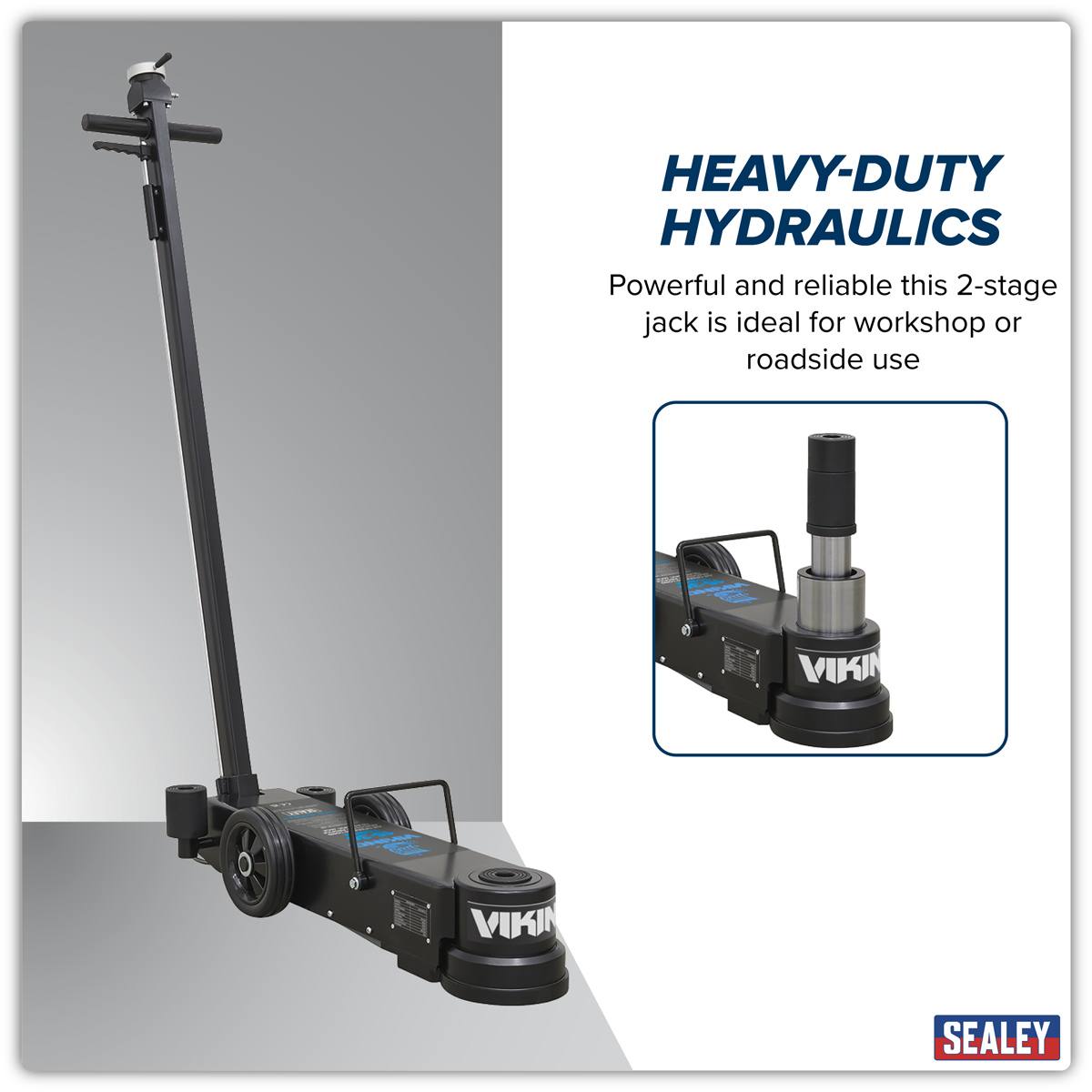 Long Reach/Low Profile Air Operated Telescopic Jack 15-30 Tonne YAJ15-30LE