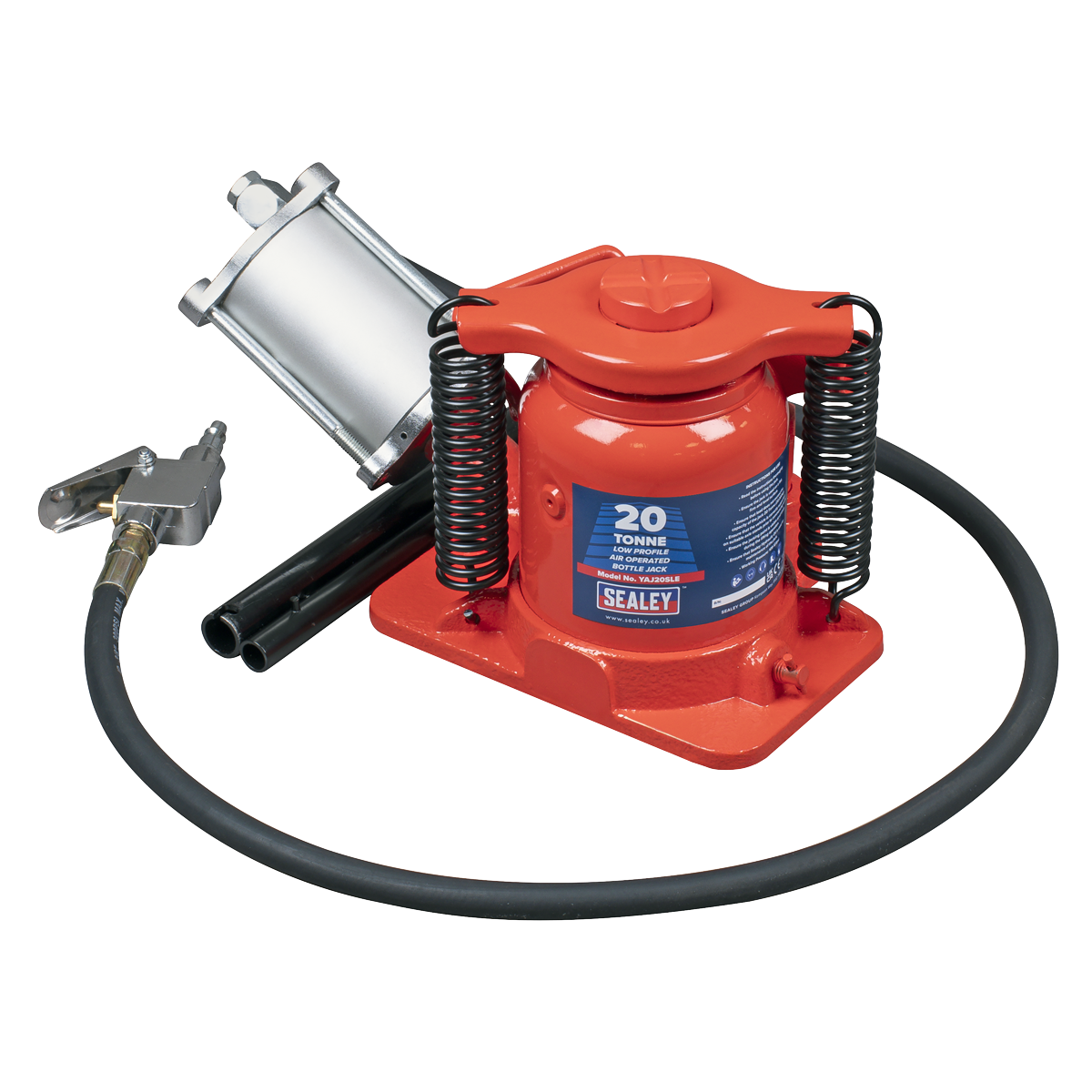Low Profile Air Operated Hydraulic Bottle Jack 20 Tonne YAJ20SLE