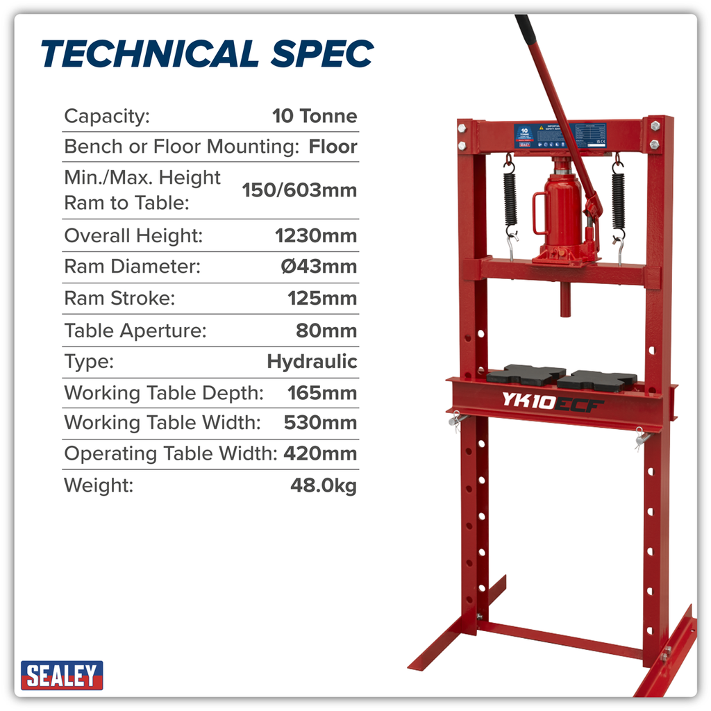 Hydraulic Floor Type Press 10 Tonne YK10ECF