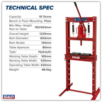 Hydraulic Floor Type Press 10 Tonne YK10ECF
