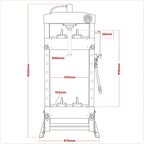 Heavy-Duty Floor Type Hydraulic Press 20 Tonne YK209F