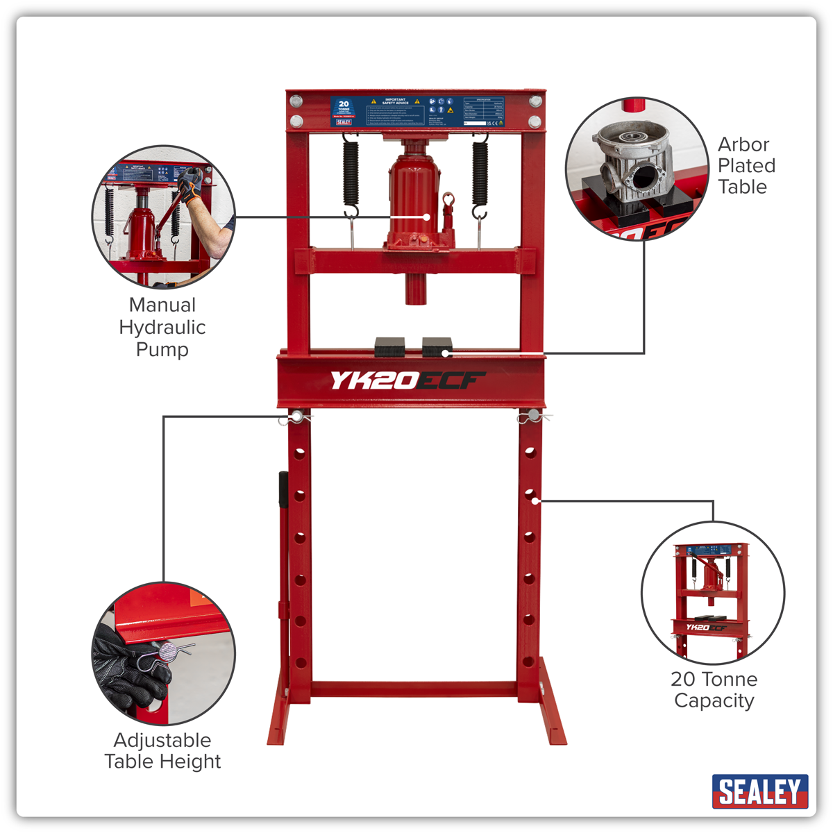 Hydraulic Floor Type Press 20 Tonne YK20ECF