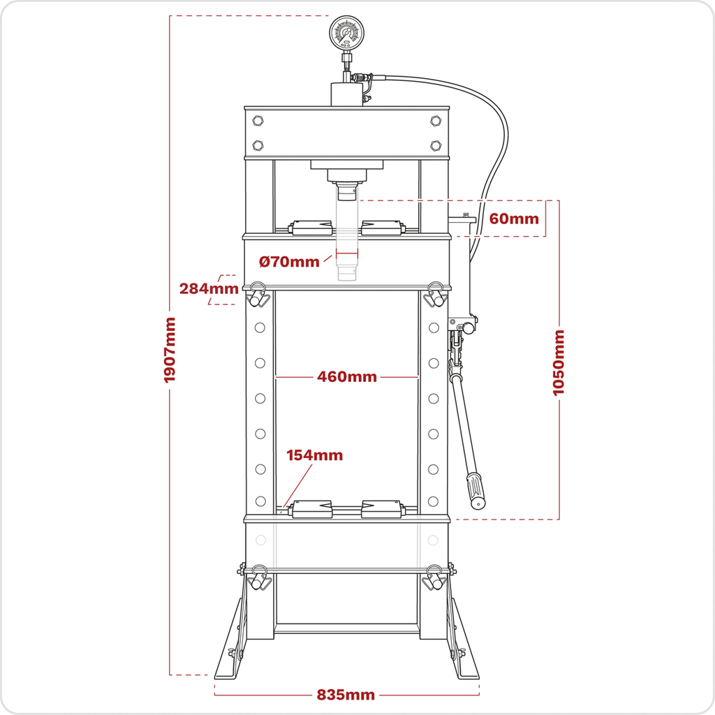 Hydraulic Floor Type Press 30 Tonne YK30XF