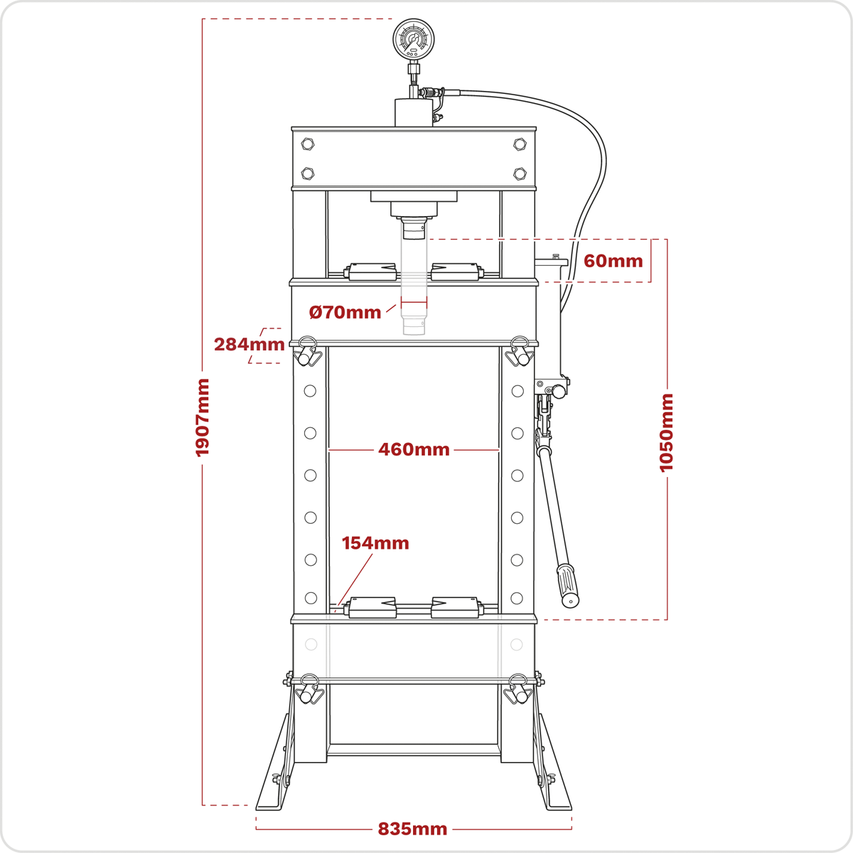 Hydraulic Floor Type Press 30 Tonne YK30XF
