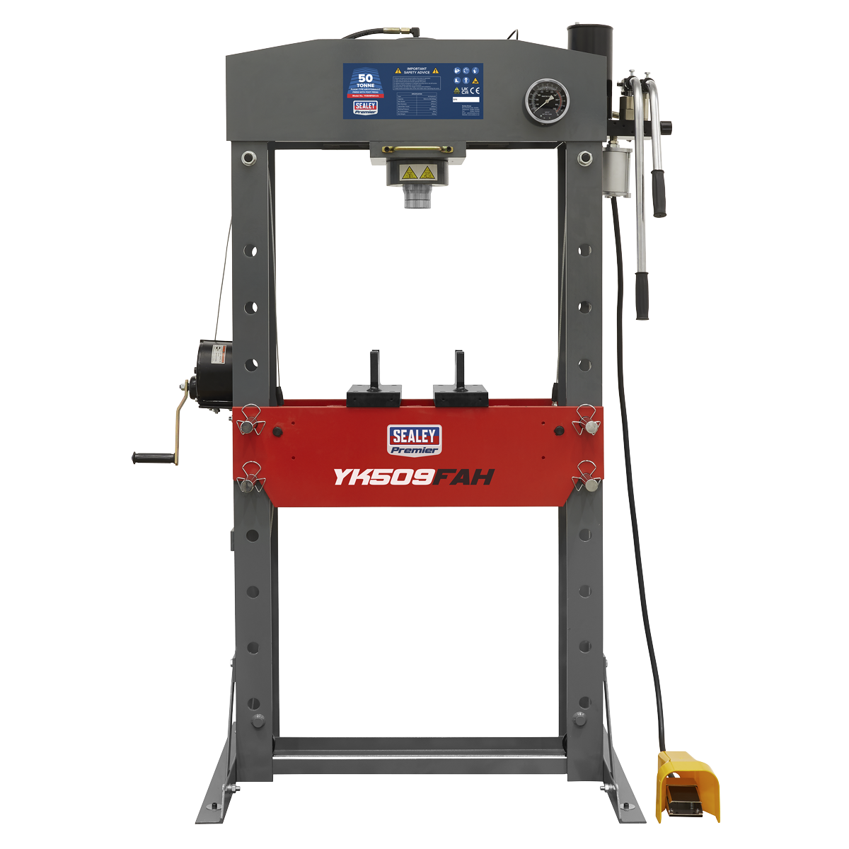 Air/Hydraulic Floor Type Press with Foot Pedal 50 Tonne YK509FAH