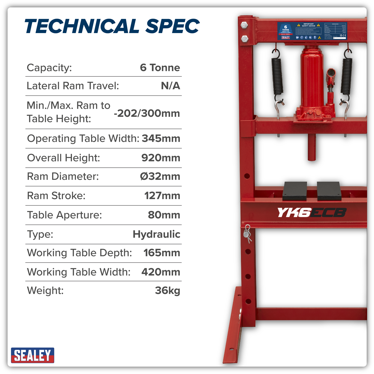 Hydraulic Bench Type Press 6 Tonne YK6ECB